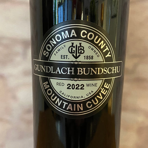 GUNDLACH BUNDSCHU MOUNTAIN CUVEE 2022