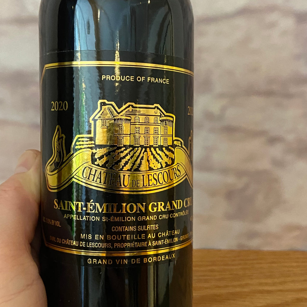 CHATEAU DE LESCOURS SAINT-EMILION GRAND CRU 2020