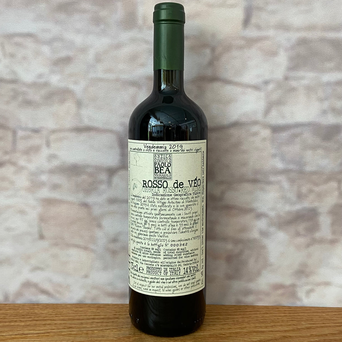 PAOLO BEA ROSSO DE VEO MONTEFALCO 2019