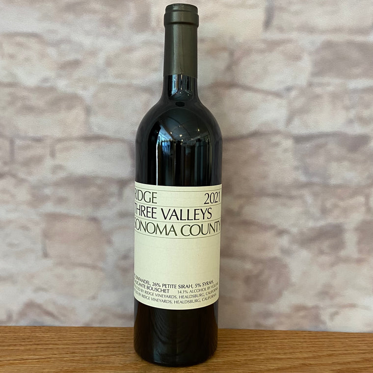 RIDGE THREE VALLEYS ZINFANDEL 2021
